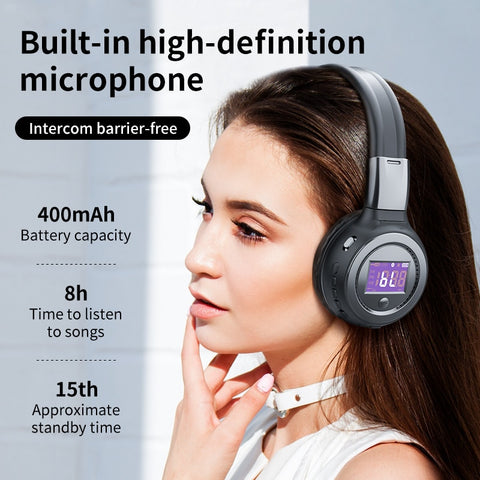 B570 Bluetooth Headphone Wireless Headset HiFi Stereo Foldable
