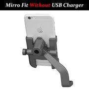 SMOYNG Aluminum Motorcycle Bike Phone Holder Stand With USB Charger