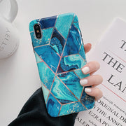LOVECOM Plating Geometric Phone Case For iPhone 14 13 11 12 Pro Max
