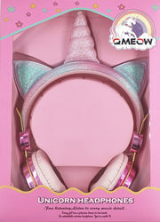 Cartoon Unicorn Wired Headphone Girls Daughter Music Stereo Earphone
