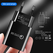 Fast Charger USB EU Wall Mobile Phone Charger
