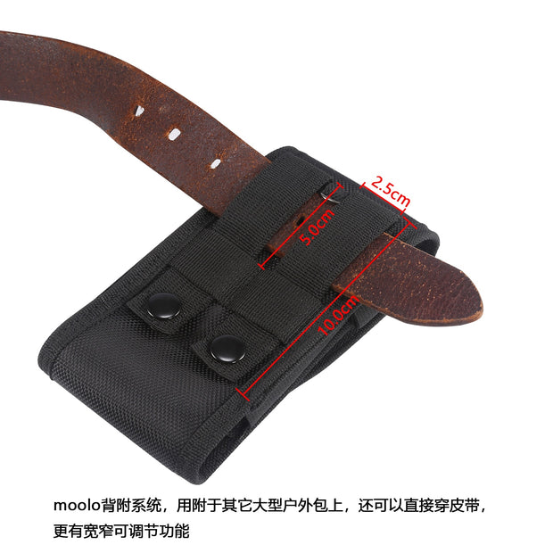 WEFOR Black Army Camo Bag for Mobile Phone Belt Pouch Holster Cover Case