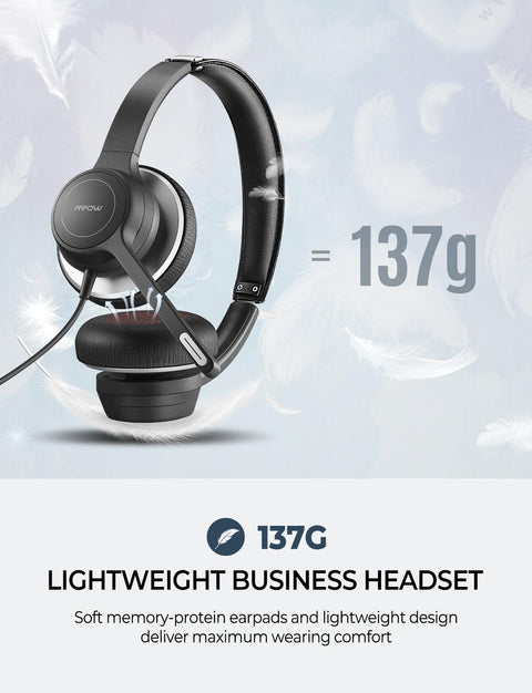 Mpow HC6 משרד אוזניות עם מיקרופון