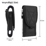 WEFOR Black Army Camo Bag for Mobile Phone Belt Pouch Holster Cover Case