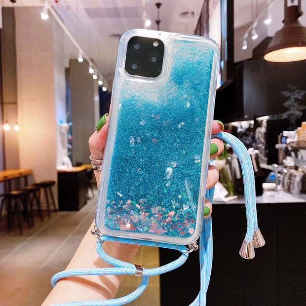 Lanyard Strap Cord Chain Liquid Phone cases