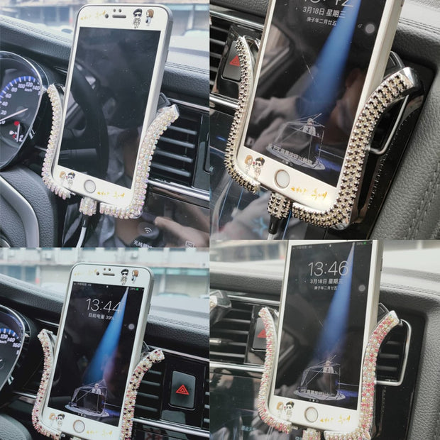 Crystal Car Phone Holder for Auto Holder for Phone