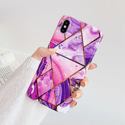LOVECOM Plating Geometric Phone Case For iPhone 14 13 11 12 Pro Max