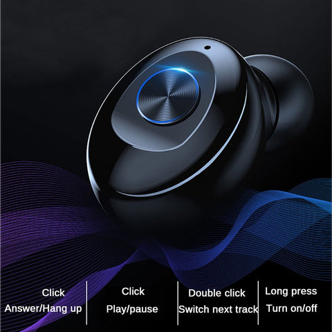 TWS 5.0 Bluetooth Earphone Wireless Color Earphone Mini Inear Sports
