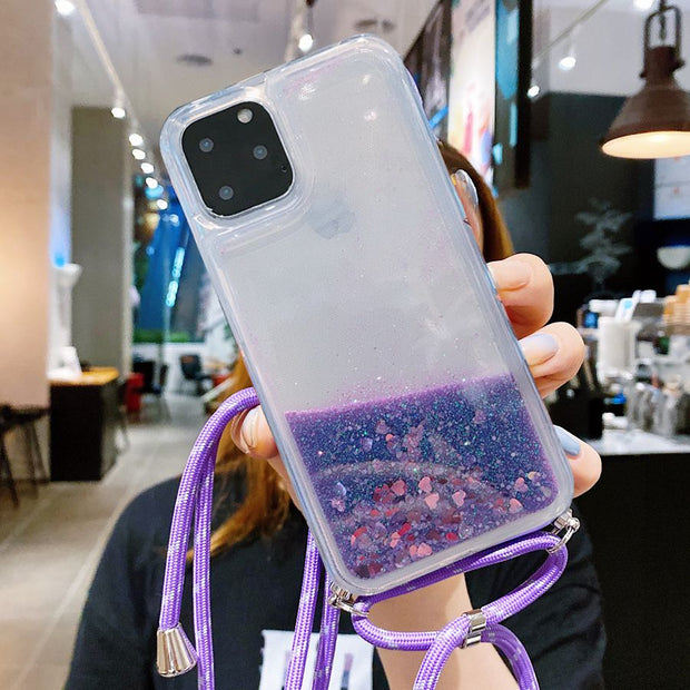 Lanyard Strap Cord Chain Liquid Phone cases
