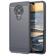 For Cover Nokia 5.3 Case Soft TPU Bumper Carbon Fiber Phone Case