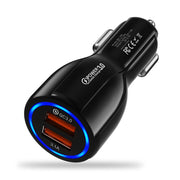 USLION Mini 2 Port USB Car Charger Adapter For iPhone Samsung