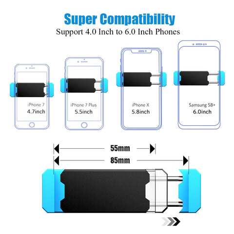 Car Phone Holder For iPhone X XS Max 8 7 6 Samsung 360 Degree