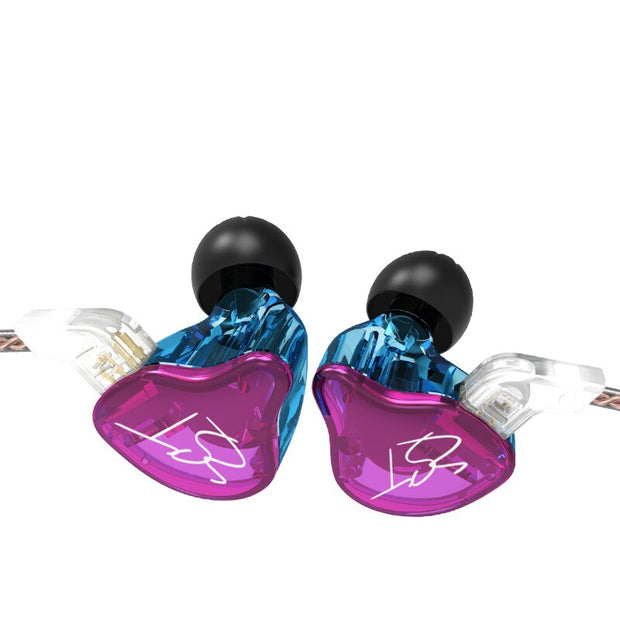 KZ ZST Purple Armature Dual Driver Earphone