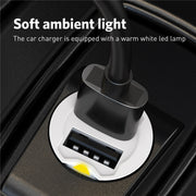 USLION Mini 2 Port USB Car Charger Adapter For iPhone Samsung