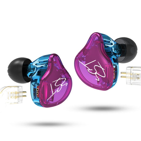 KZ ZST Purple Armature Dual Driver Earphone