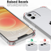 Shockproof Phone Case For iPhone 12 11 13 Pro Max Xs X Transparent Silicone Case