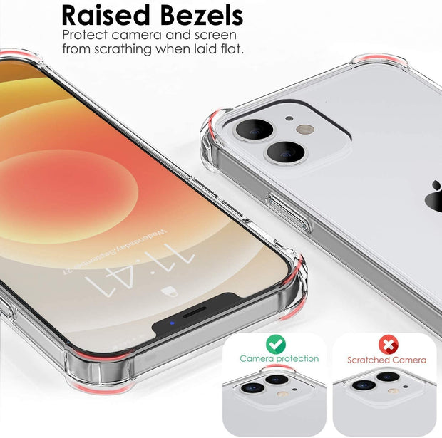 Shockproof Phone Case For iPhone 12 11 13 Pro Max Xs X Transparent Silicone Case