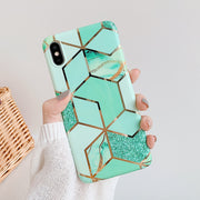 LOVECOM Plating Geometric Phone Case For iPhone 14 13 11 12 Pro Max