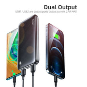 Essager 10000mAh USB Power Bank Slim 10000 mAh Powerbank