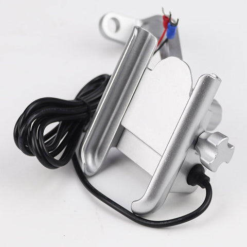 SMOYNG Aluminum Motorcycle Bike Phone Holder Stand With USB Charger
