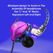 QKZ ZXT EDX Earphones 1 Dynamic HIFI Bass Earbuds In Ear Monitor Headphones