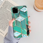 LOVECOM Plating Geometric Phone Case For iPhone 14 13 11 12 Pro Max