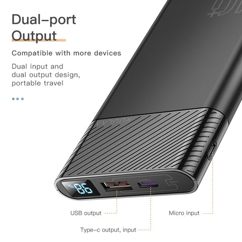 KUULAA Power Bank 10000mAh QC PD 3.0 PoverBank Fast Charging PowerBank
