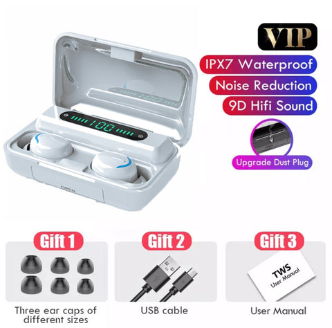 F9-5 TWS Earphone Bluetooth 5.1 Wireless Headphone Hearing Aid Waterproof