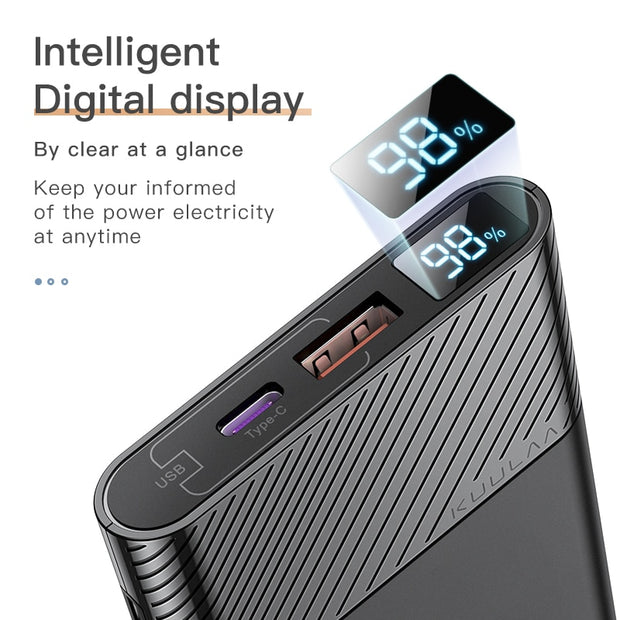 KUULAA Power Bank 10000mAh QC PD 3.0 PoverBank Fast Charging PowerBank