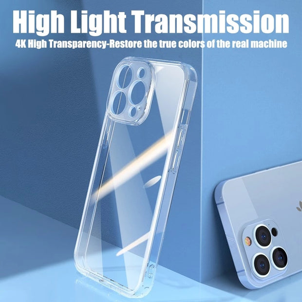 Clear Phone Case For iPhone 12 13 Pro Max Mini Case Silicone Soft Cover For iPhone