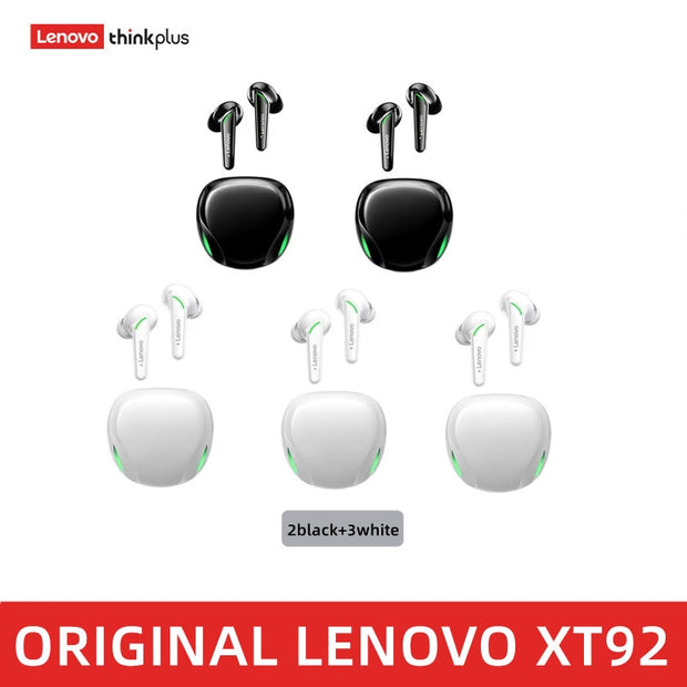 Lenovo XT92 TWS Gaming Earbuds Low Latency Bluetooth Earphones Stereo