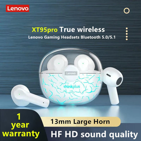 Lenovo XT95 Pro Bluetooth Earphone 9D HIFI Sound Sport Waterproof .