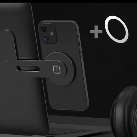Magnetic Phone Holder For iPhone 12 13 14 Pro Metal Laptop Phone Stand For iPhone 13