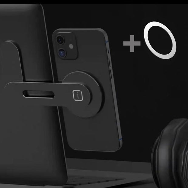 Magnetic Phone Holder For iPhone 12 13 14 Pro Metal Laptop Phone Stand For iPhone 13