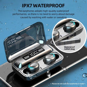F9-5 TWS Earphone Bluetooth 5.1 Wireless Headphone Hearing Aid Waterproof