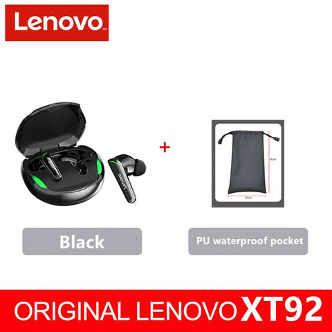 Lenovo XT92 TWS Gaming Earbuds Low Latency Bluetooth Earphones Stereo
