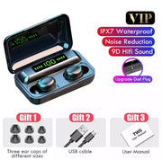 F9-5 TWS Earphone Bluetooth 5.1 Wireless Headphone Hearing Aid Waterproof