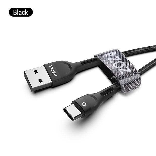 Pzoz Usb Type C Kabel Snel Opladen Draad Data Cord