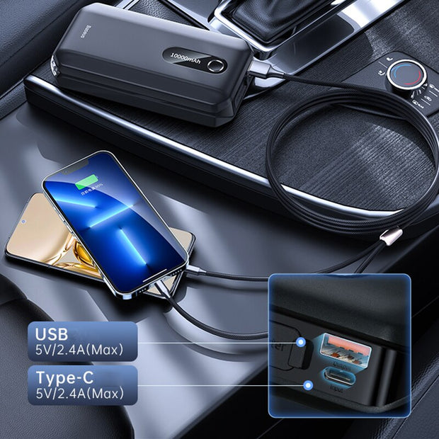 Baseus 10000mAh Car Jump Starter Power Bank Portable Power Station