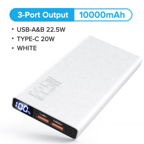 QOOVI Power Bank 20000mAh Portable PD 20W Fast Charging Poverbank