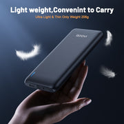 QOOVI 10000mAh Power Bank Ultra-thin Portable Charger For iPhone 13