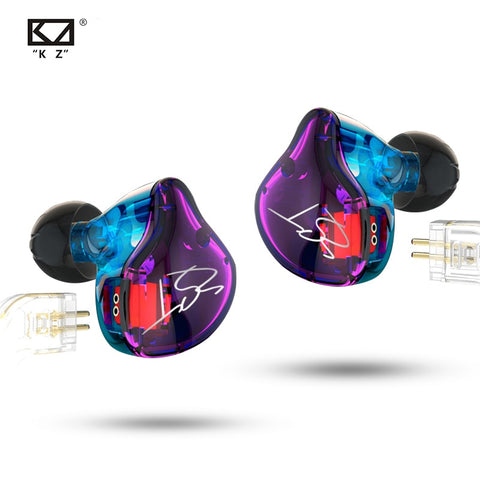 KZ ZST Purple Armature Dual Driver Earphone
