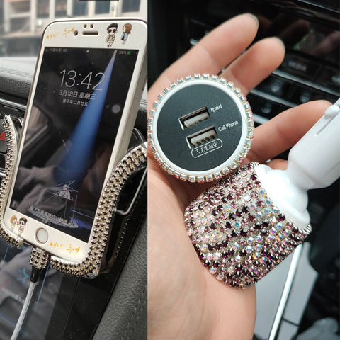 Crystal Car Phone Holder for Auto Holder for Phone