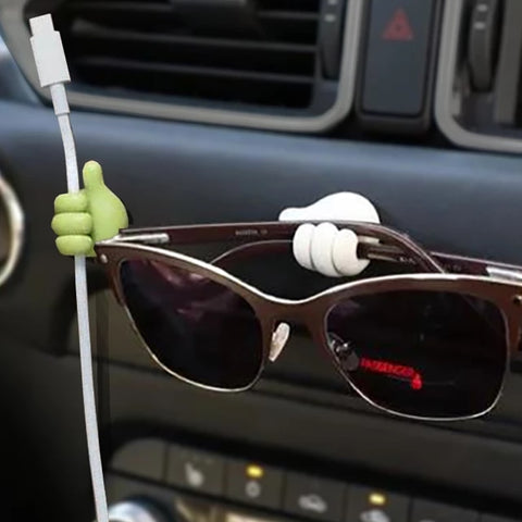 Hand-shaped Rubber Holder Glasses Cable Power Cord Charging