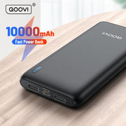 QOOVI 10000mAh Power Bank Ultra-thin Portable Charger For iPhone 13