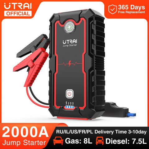 UTRAI Power Bank  2000A Jump Starter Portable Charger Car Booster